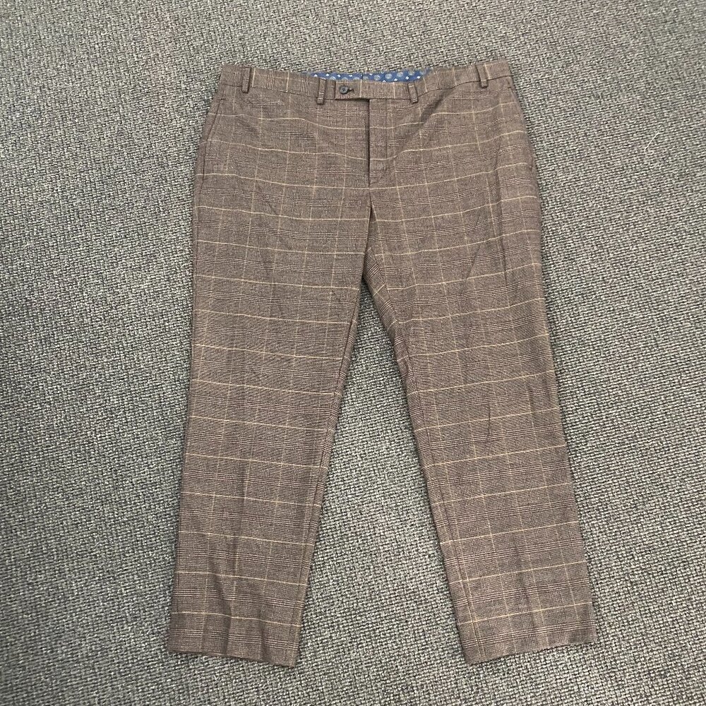 Previously Owned Mens Ralph Lauren Brown Dress Pants / 42" 30"/ Great Condition!